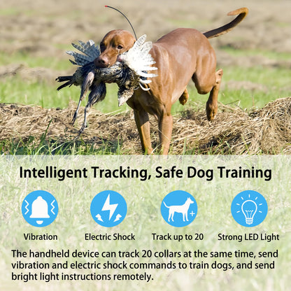 GPS Tracker Eseek Dog Tracker Hound Locator Pet Collar Waterproof IP68 for Hunting Dog