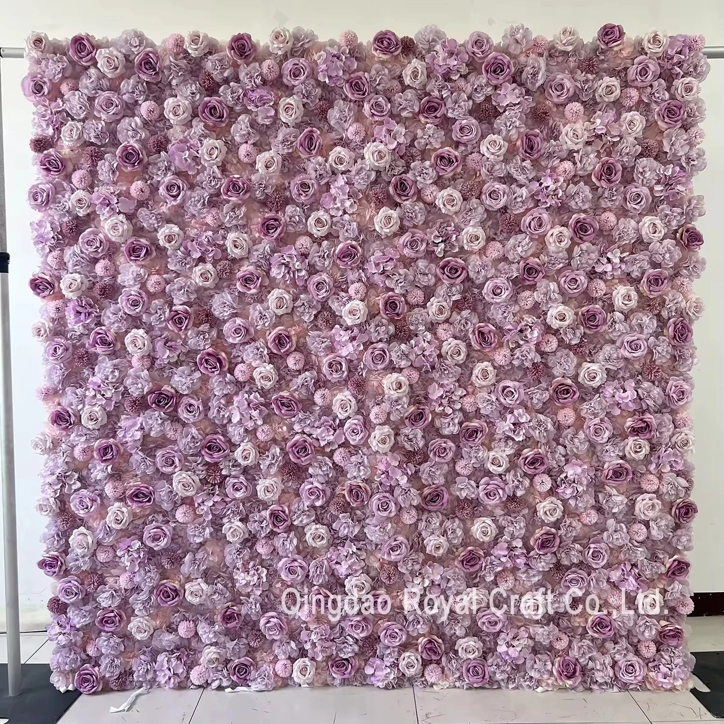 3d Roll up Wedding Event Floral Artificial Rose Flower Wall Decor for Garden Backdrop Home Party Decoration