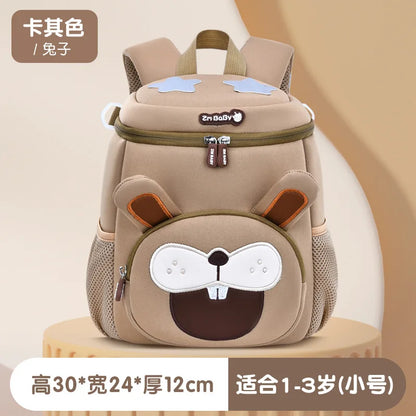Lightweight Double Shoulder Backpack for Boys Sesame Cartoon Design Kindergarten New Year Gift Mini Diving Material School Bag