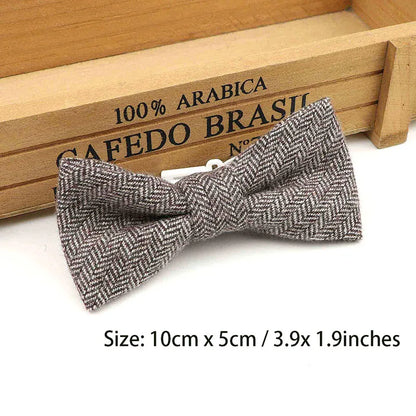 Children Wool Bow Tie Baby Boys Butterfly Skinny Bowtie Single Layer Child Bowties Gravatas Borboleta Collar Kids Ties