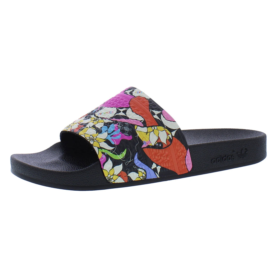 For Adilette Pride Slide Mens Shoes Core Black/Off White 100% Authentic Model MSS-ID7513