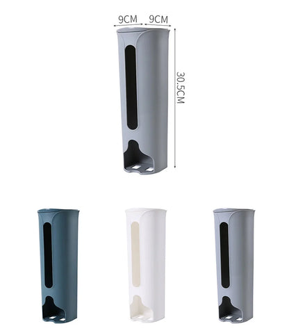 Kitchen Plastic Bag Holder Organizer Wall Hanging Garbage Bag Storage Box Bathroom Trash Bag Bucket Dispenser Kitchen Accessory