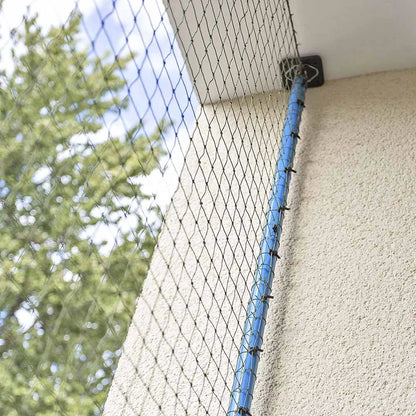 Factory Promotional Discounts 3X2M Black Cat Safety Net Breathable Nylon Animal Protection Pet Gates Pens Made Stainless Steel