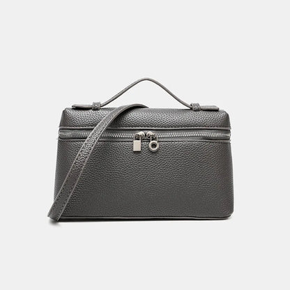Factory Outlet 2025 New LP Bag L19 Lunch Box Single Zipper PU Small Shoulder Crossbody Portable Simple Fashion Gigi Same Style