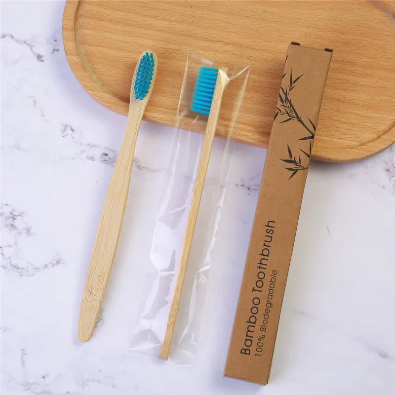 Eco-friendly Travel Hotel Soft Bristle Bamboo Toothbrush With Cheap Price