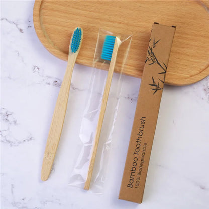 Eco-friendly Travel Hotel Soft Bristle Bamboo Toothbrush With Cheap Price