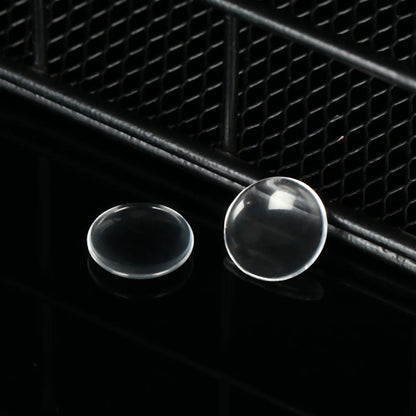 50Pcs 14mm Round Glass Eye Chips Transparent Doll Eye Patch DIY Scrapbooking Crafts Doll Eyeballs Accessories