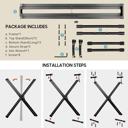 Wholesale Heavy -Duty Adjustable Digital Piano Keyboard Piano X-Frame Stand  Electric Piano  Stand