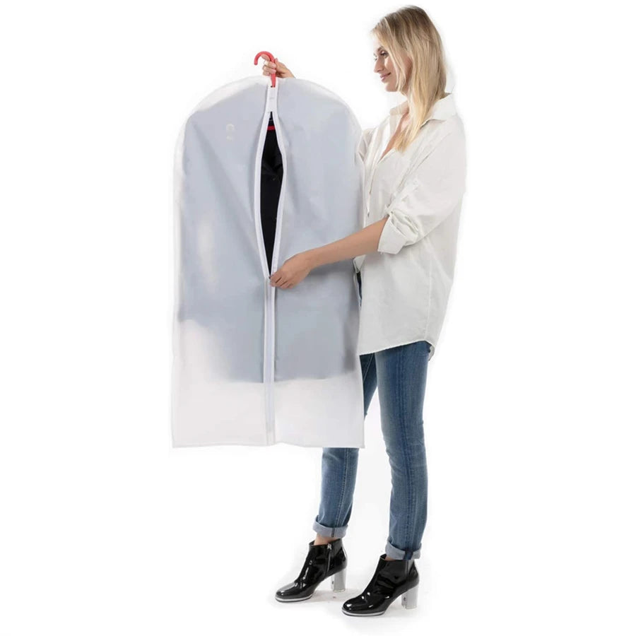 High Quality Custom Printed Clear Transparent PEVA PVC Wedding Dress Garment Bags Large Capacity Clear Plastic Cover Bags
