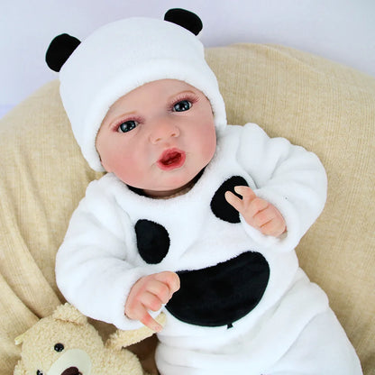 55cm Reborn Baby Doll Pure Hand-Painted Visible Veins Vinyl Soft Toy Gift DIY Toy Unisex