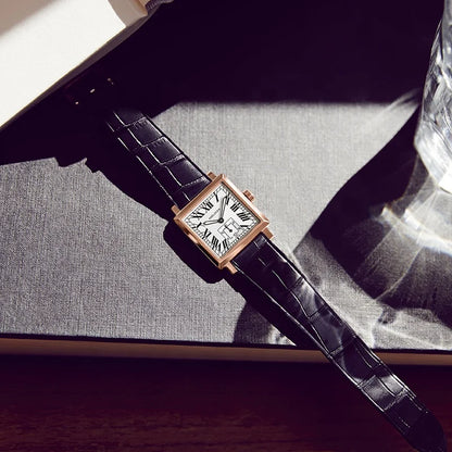 AGELOCER Original Codex Watch Men's Luxury square Business Formal Automatic Mechanical Watch Birthday Gift for Men