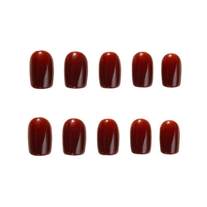Solid Color press on nails wholesale short fake nails high quality false nails acrylic pmma  custom label Drop Shipping