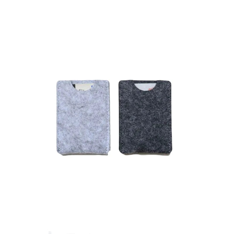 Women's Large Capacity Felt Card Holder Set Simple Fresh Style Storage Bags for Bedding and Card Storage for Living Room