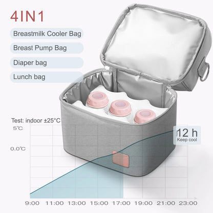 Fit Most Breast Pumps Mother Baby Care Bag Portable Waterproof Multifunctional Backpack With 2 Cooler Mother Backpack Diaper Bag