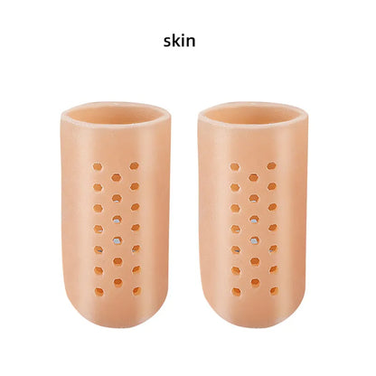 Toe Protector Breathable Gel Toe Cap Silicone Toe Cover Sleeves with Holes Provides Relief From Missing or Ingrown Toenails