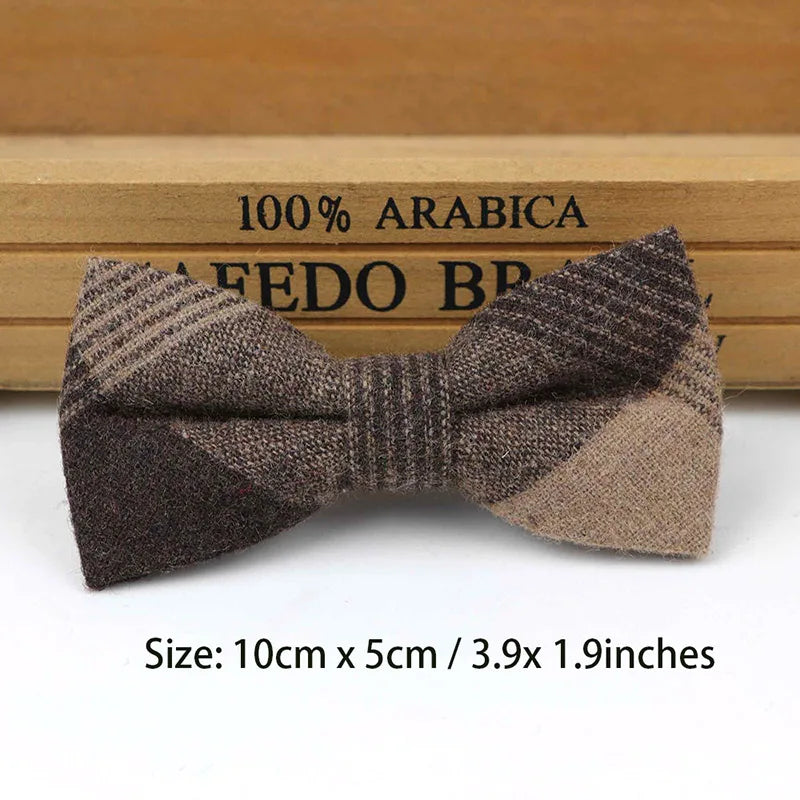 Children Wool Bow Tie Baby Boys Butterfly Skinny Bowtie Single Layer Child Bowties Gravatas Borboleta Collar Kids Ties
