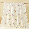 Low Price in Stock 2 Layer Bamboo Cotton Baby Muslin Dream Blanket 47*47 High Quality 100% Cotton Swaddle Muslin Blanket