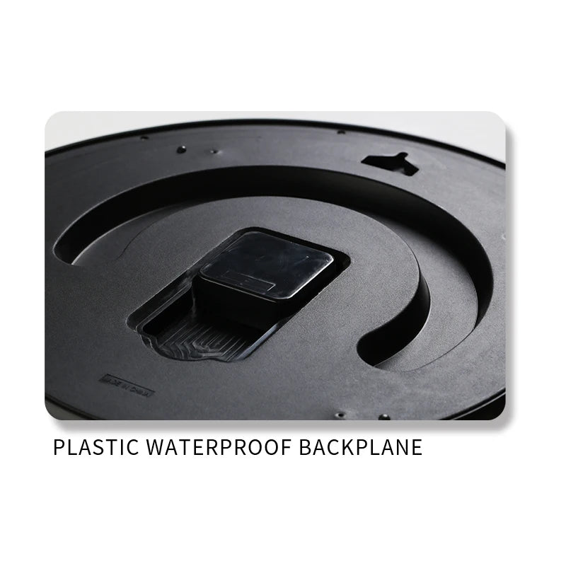 18-inch Retro Handmade Plastic Outdoor Rainproof Wall Clock Single Face Needle Display Quartz Analog Movement Radio