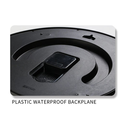 18-inch Retro Handmade Plastic Outdoor Rainproof Wall Clock Single Face Needle Display Quartz Analog Movement Radio