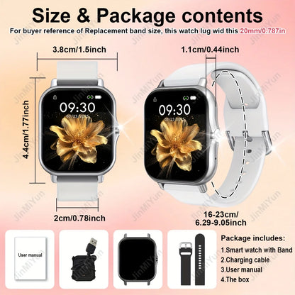 1. 83" Full Touch Screen Smartwatch with Wireless Calls/Messaging, Multiple Sports Modes, Remote Camera Control, Music Playback