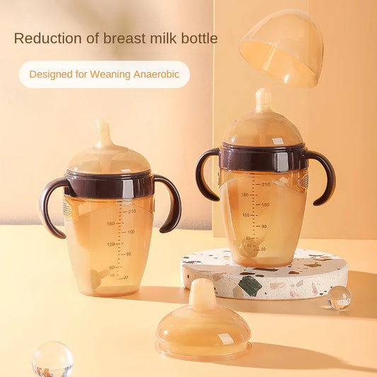 Mike Baby Full Soft Wide 72 Caliber Silicone Bottle Nipple Anti-Fall Simulation Breast Milk Feeding Bottle Made PP Material Free