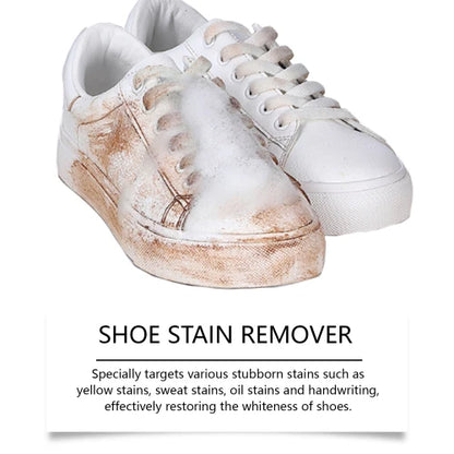Jakehoe With Decontamination Foam Spray Small White Shoes Sneakers The Upper Stains Yellow Edge Bright Clean