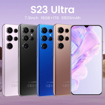 2023 New 3g 4g 5g Android Cell Phone Celular Low Price Telephone S23 Ultra 1TB 7.2 Inch Smart Phone