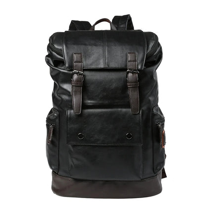 Fashion High Capacity Backpacks for Men PU  Antitheft Travel Backpack Mens Laptop Bags Business Backbag Student School Bag