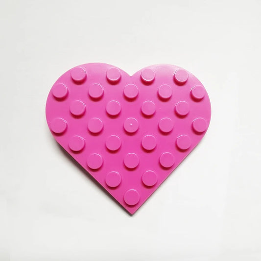 39613 Plate, Round 3 X 3 Heart/Plate, Round 6 X 6 Heart MOC Masterpieces Compatible Building Accessories Building Freedom 46342