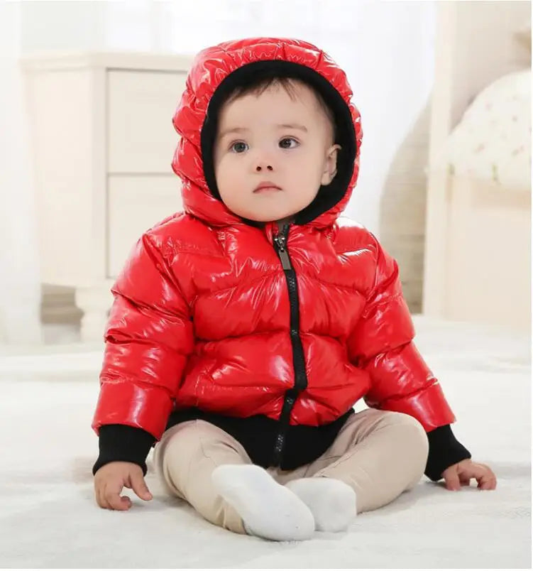 Baby Down Jacket Baby Cotton-padded Coat Boys Girls Clothing Child Winter Thickening Boys Girls Outwear