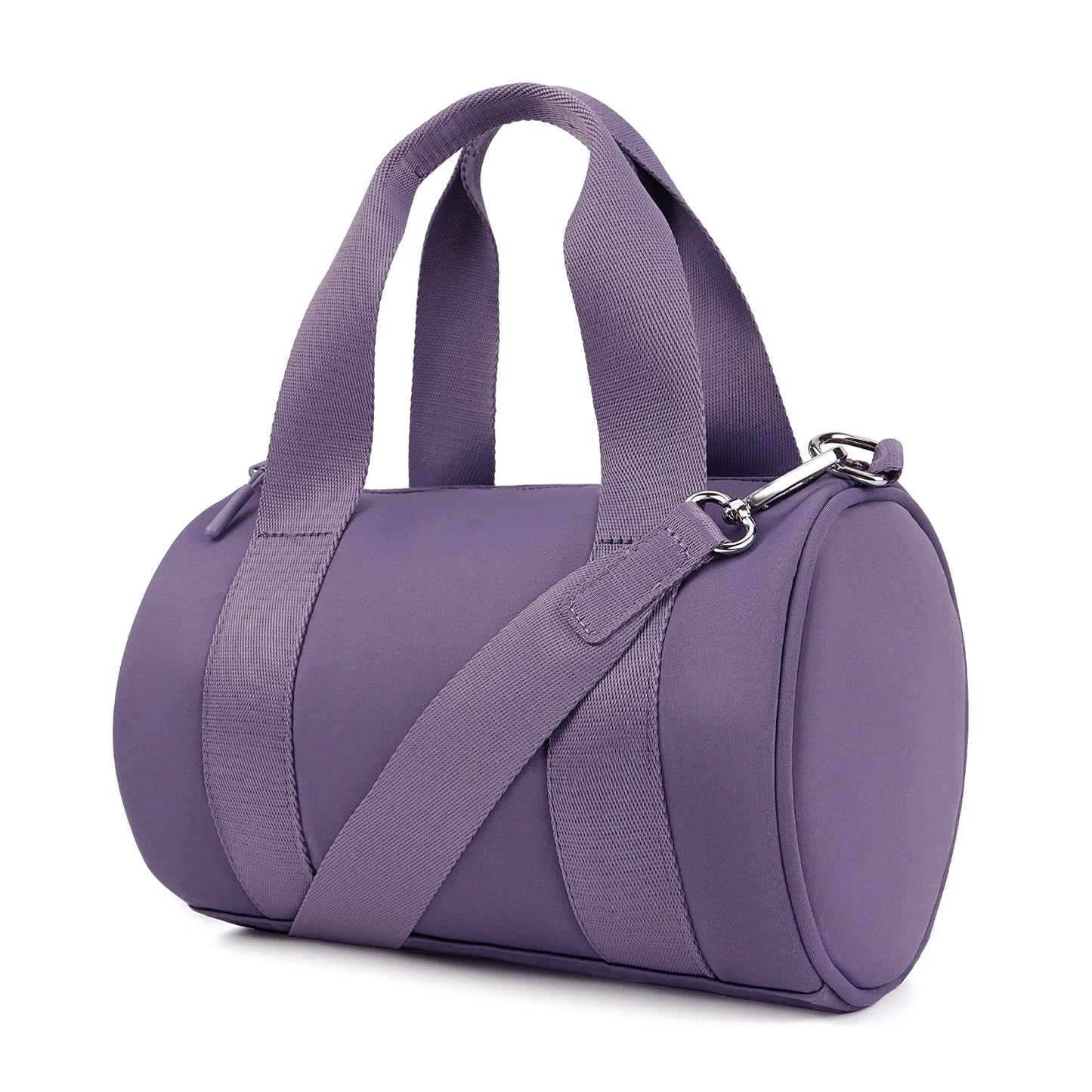 USA Warehouse Small Gym Bag  for Women Mini Duffel Bag for Travel  Workout Crossbody Bags Elastic Fabric Barrel Purse
