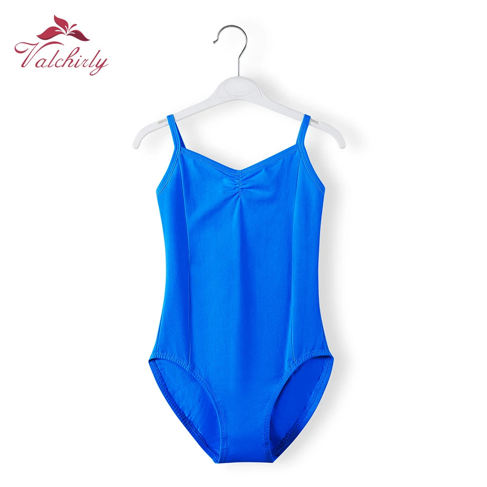 New Girls Camisole Ballet Leotard Dancewear Cotton Gymnastics Leotard Strap Ballet Leotard Dress