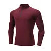 Wholesale Custom Logo Breathable Long Sleeve Men's Gym T-Shirt Active Wear Jogging Sports T-Shirt Soft Elastic Fitness T-Shirt