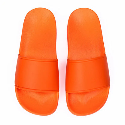 Custom Logo Anti-Slip Winter Spring Beach Slides with Open Toe Screen Printing PVC Embossed Mens' Slipper Footwear