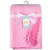 Wholesale 30X40inch Polyester Minky Dot Baby Blanket for Baby Sublimation Fleece Blanket  Minky Dot Baby Blanket