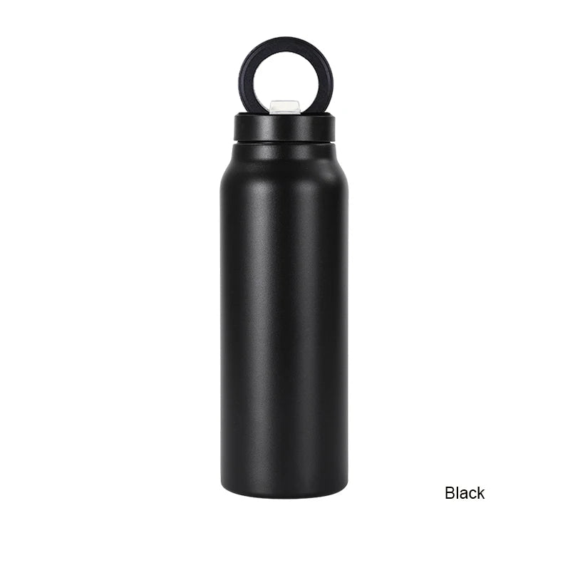 Magsafe Gym Bottle 750ml Sport Drink Bottle 24oz Double Wall Tumbler Stainless Steel Thermos Water Bottle with Magnetic Lid
