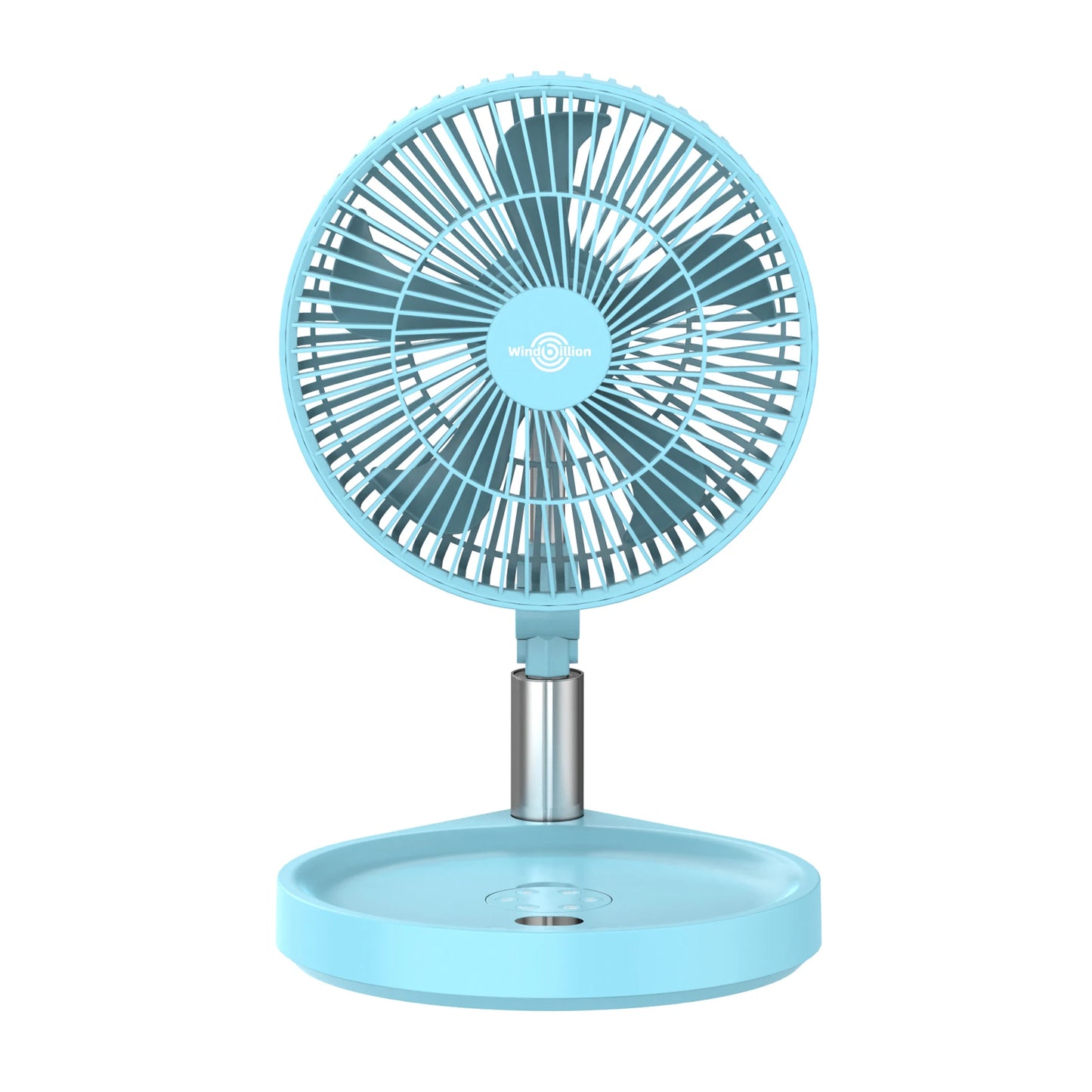 Electric Rechargeable Foldable Camping Fan with Remote Control, LED Lights, and Brushless Motor - Ideal for Outdoor & Hotel Use