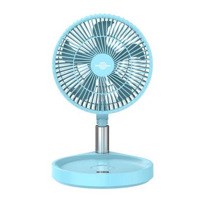 Electric Rechargeable Foldable Camping Fan with Remote Control, LED Lights, and Brushless Motor - Ideal for Outdoor & Hotel Use