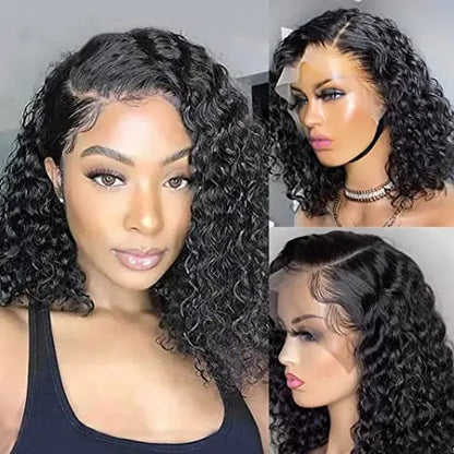 Short Bob Transparent Lace Human Hair Wig 8-16inch  Brazilian Human Hair  Wigs for Black Women