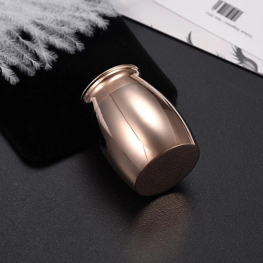 Customize Urn Decorative Memorial Keepsake Stainless Steel Cremation Urns for Human Pet Ashes - Your wings Were Ready 30x40mm