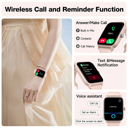 Hot New 2.01-Inch Touchscreen Dual-Strap Smartwatch, Unisex, HD Call Quality, Step & Calorie Tracking, Music & Message