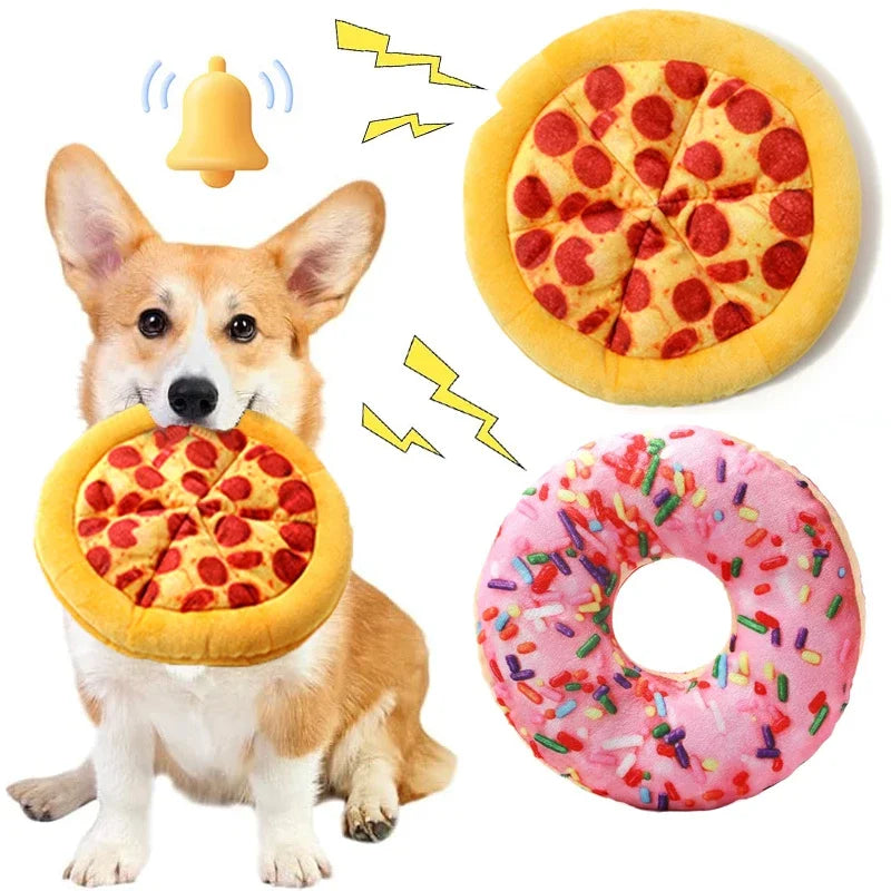 US LOCAL STOCK Hiphoppet  Squeaky Dog Plush Toy Dogs Chew Toys for Interactive Play Fun Crinkly Soft Interactive Plush Toys