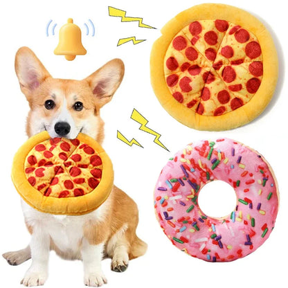 US LOCAL STOCK Hiphoppet  Squeaky Dog Plush Toy Dogs Chew Toys for Interactive Play Fun Crinkly Soft Interactive Plush Toys