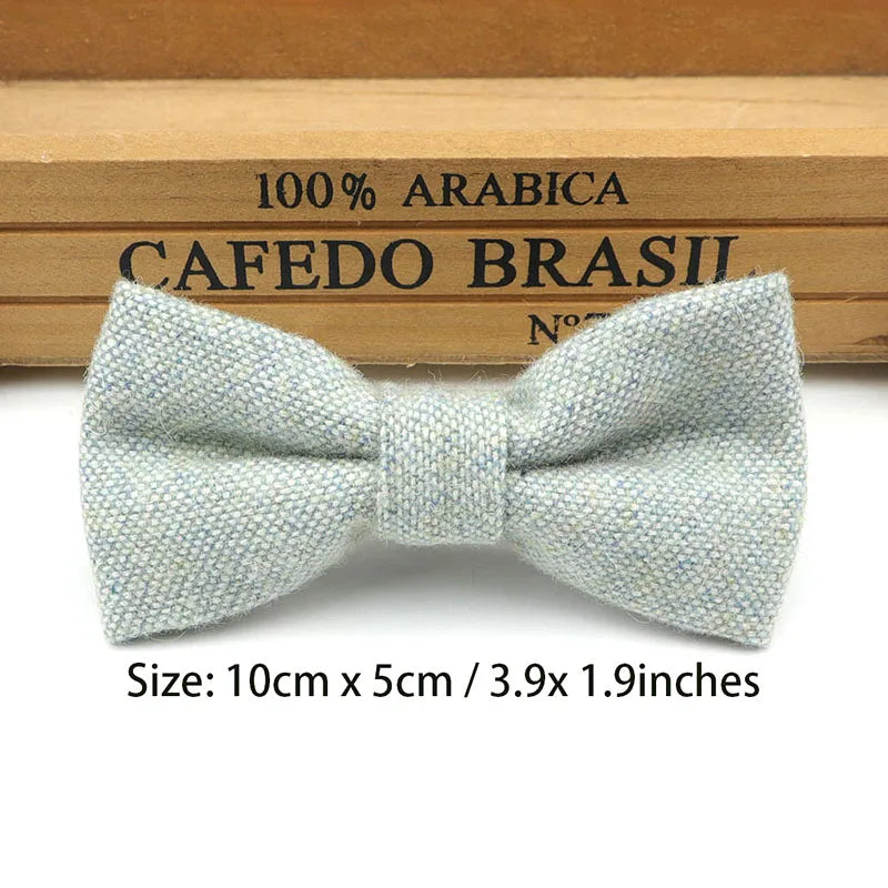 Children Wool Bow Tie Baby Boys Butterfly Skinny Bowtie Single Layer Child Bowties Gravatas Borboleta Collar Kids Ties