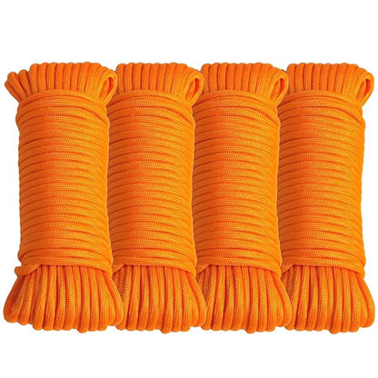 Braid 7 Strand Outdoor Survival Paracord Polyester RopeHeavy Duty Ropes High Strength Perfect for Clothesrope Camping Hiking