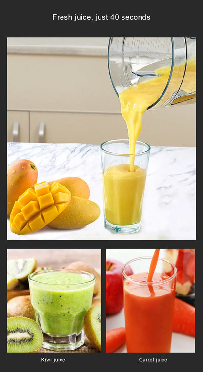 BioloMix【7 Years Warranty】BPA Free Heavy Duty Commercial Grade Blender Professional Mixer Juicer Ice Smoothies Peak 2200W