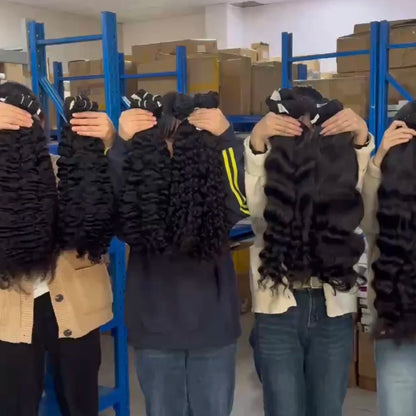 Top Quality Raw Human Hair Extension Cambodian Wavy Burmese Curly Hair Vendor