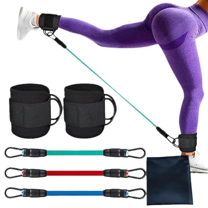 Ankle Resistance Bands Cuffs for Glutes & Butt Workouts-Fitness Exercise Equipment