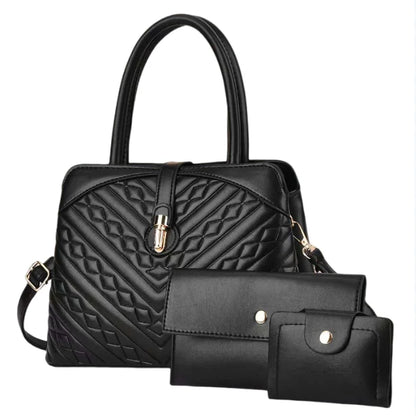 2024 New Texture Pattern High Capacity Fashion Trend Messenger Bags Luxury Women's Bags Womens Handbags Tote Bag Handbag Set