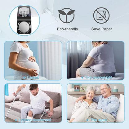 Bidet Toilet Seat Attachment Non-Electric Self-Cleaning Dual Nozzles Wash Hot Cold Mixer Water Lady Bathroom Accessories Sprayer